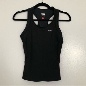 Nike fit workout tank with shelf bra